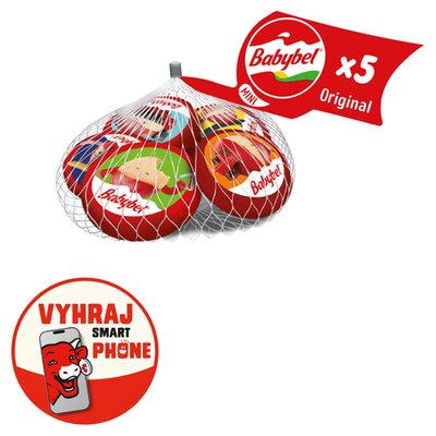 Obrázek Babybel Mini Original poloměkký zrající plnotučný sýr 5 x 20g (100g)