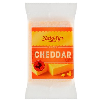 Obrázek Zlatý Sýr Cheddar bloček 200g