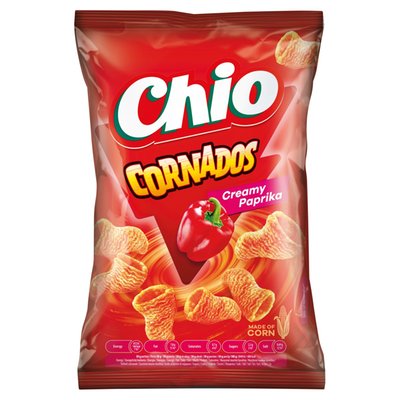 Obrázek Chio Cornados smažený kukuřičný snack s příchutí papriky 65g