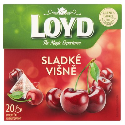 Obrázek Loyd Sladké višně ovocný čaj aromatizovaný 20 x 2g