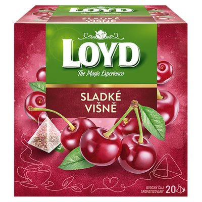 Obrázek Loyd Sladké višně ovocný čaj aromatizovaný 20 x 2g