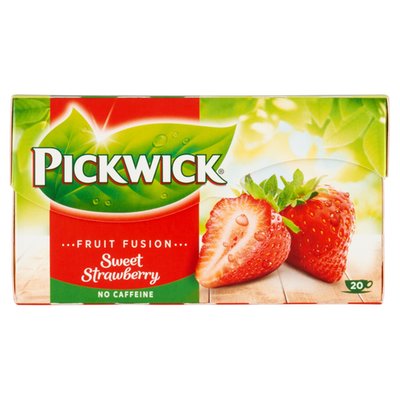 Obrázek Pickwick Fruit Fusion Ovocný čaj aromatizovaný s jahodami 20 x 2g (40g)