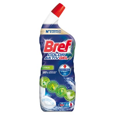 Obrázek Bref Color Aktiv Gel+ WC čistič proti vodnímu kameni 700ml