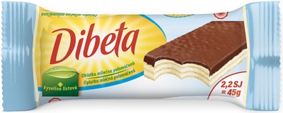 Obrázek Dibeta oplatka polom. mléčná 45g