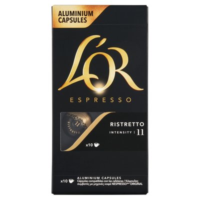 Obrázek L'OR Espresso Ristretto pražená mletá káva v kapslích 10 ks 52g