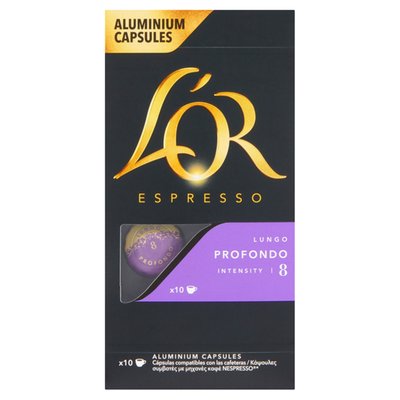 Obrázek L'OR Espresso Lungo Profondo pražená mletá káva v kapslích 10 ks 52g