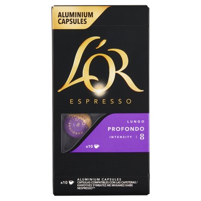 Obrázek L'OR Espresso Lungo Profondo pražená mletá káva v kapslích 10 ks 52g