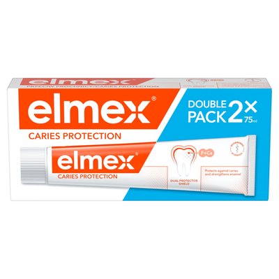 Obrázek elmex® Caries Protection zubní pasta proti zubnímu kazu duopack 2x75ml
