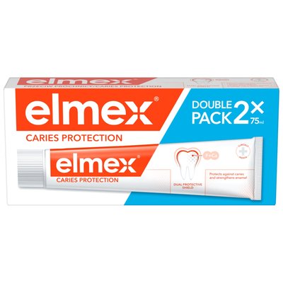Obrázek elmex® Caries Protection zubní pasta proti zubnímu kazu duopack 2x75ml
