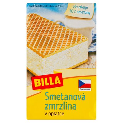 Obrázek BILLA Smetanová zmrzlina v oplatce 70g