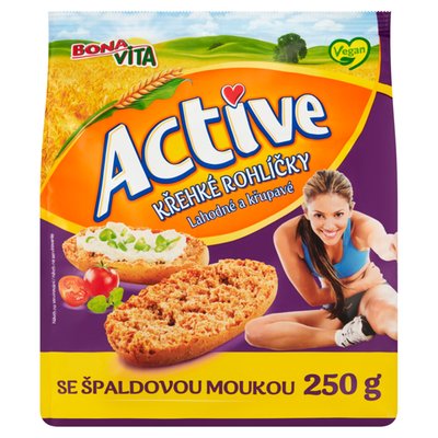 Obrázek Bona Vita Active Křehké rohlíčky se špaldovou moukou 250g
