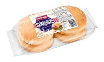 Obrázek Hamburger sypaný sezamem 4ks 200g balený