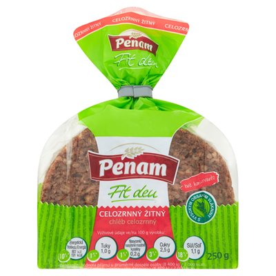 Obrázek Chléb žitný celozrnný Fit den 250g