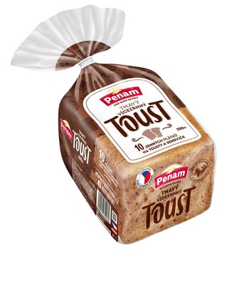 Obrázek Penam Chléb toustový tmavý 250g