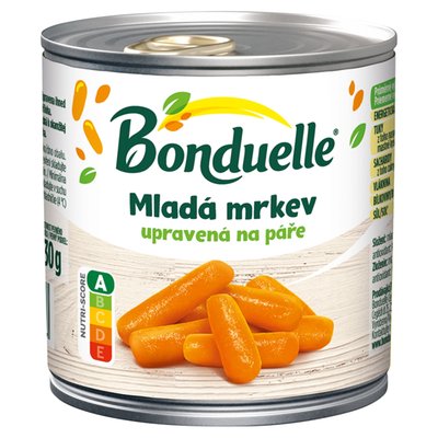 Obrázek Bonduelle Mladá mrkev upravená na páře 155g