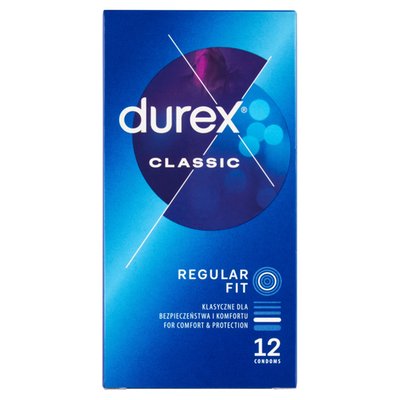 Obrázek Durex Classic Regular Fit kondomy 12 ks
