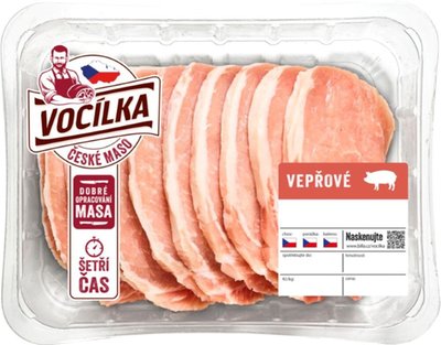 Obrázek VOCÍLKA Vepřová pečeně minutkové plátečky extra tenké
