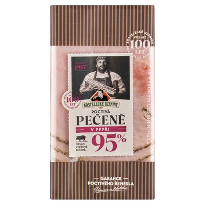 Obrázek Kostelecké Uzeniny Poctivá pečeně v pepři 0,100kg