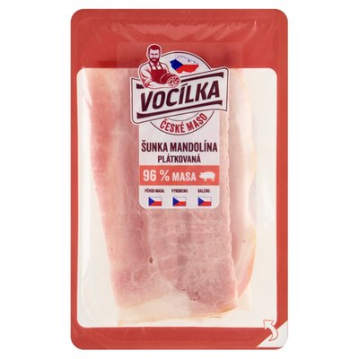 Obrázek VOCÍLKA Šunka mandolína plátkovaná 100g