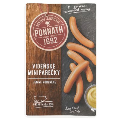 Obrázek Ponnath Vídeňské minipárečky 200g