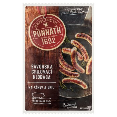 Obrázek Ponnath Bavorská grilovací klobása 200g