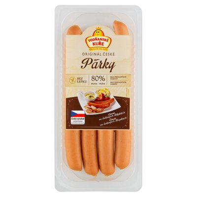 Obrázek Vodňanské Kuře Originál české párky 0,200kg