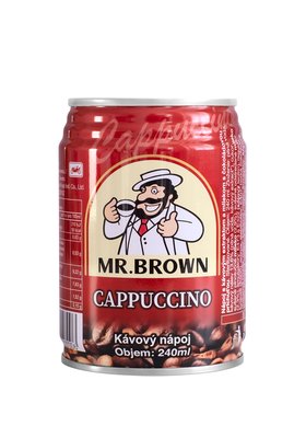 Obrázek Mr. Brown Cappuccino nápoj s mlékem, kávovým nálevem a s čokoládovou příchutí 240ml