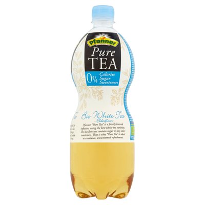Obrázek Pfanner Pure Tea bio čajový nápoj s příchutí citrón-bezový květ 1l