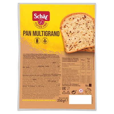 Obrázek Schär Pan Multigrano chléb speciální bez lepku krájený se semínky 250g