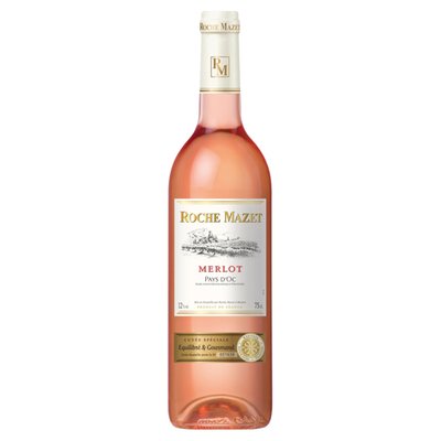 Obrázek Roche Mazet Merlot Rosé růžové víno suché 750ml
