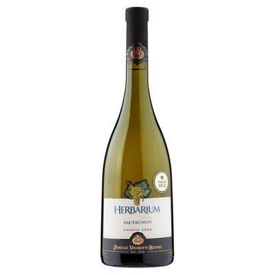 Obrázek Zámecké Vinařství Bzenec Herbarium Moravicum Sauvignon pozdní sběr suché bílé víno 0,75l