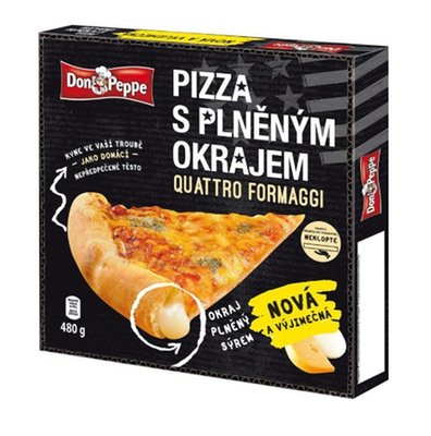 Obrázek Don Peppe Quattro Formaggi pizza s plněným okrajem