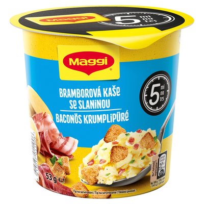 Obrázek MAGGI 5 minutes Bramborová kaše se slaninou kelímek 53g