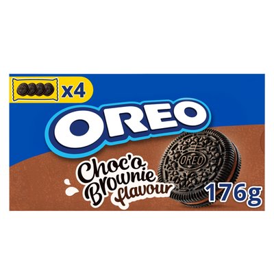 Obrázek Oreo sušenky Choco Brownie s kakaovou náplní 176g