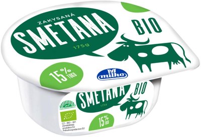 Obrázek Milko Bio zakysaná smetana 175g