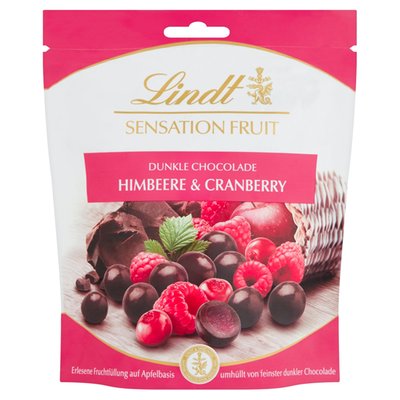 Obrázek Lindt Sensation Fruit Bonbóny z hořké čokolády Raspberry & Cranberry 150g