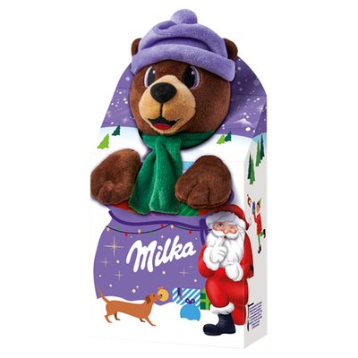 Obrázek Milka balíček s plyšovou hračkou, mix čokolády 96g