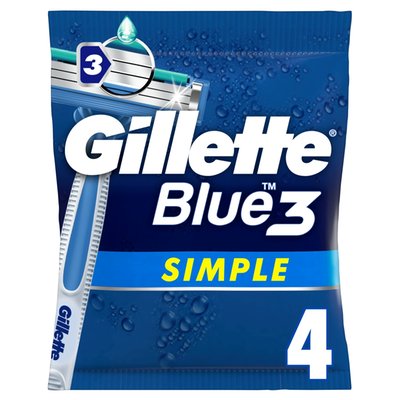 Obrázek Gillette blue 3 Holítka pánská 4ks - Simple