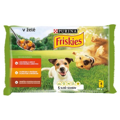 Obrázek FRISKIES PES HOVJEHNE KURE ZEL 4X100G