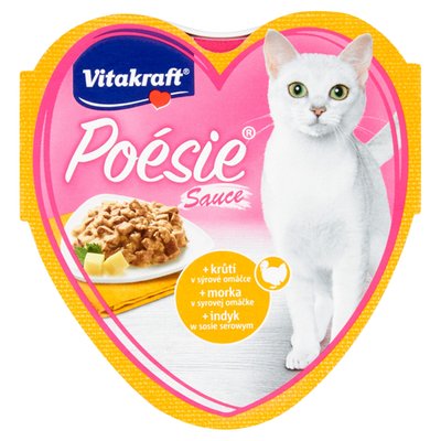 Obrázek Vitakraft Poésie Sauce + krůtí v sýrové omáčce 85g