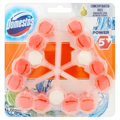 Obrázek DOMESTOS POWER 5 LIME&CEDARWOOD 3X55G