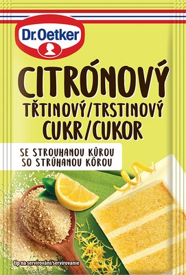 Obrázek Dr. Oetker Třtinový cukr citrónový se strouhanou kůrou 15g