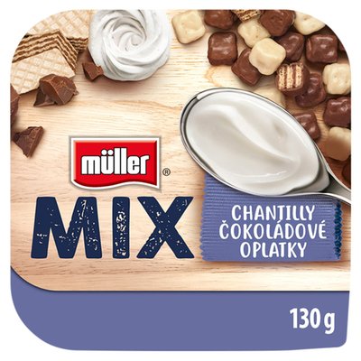 Obrázek Müller Mix Choco Waffles jogurt 130g
