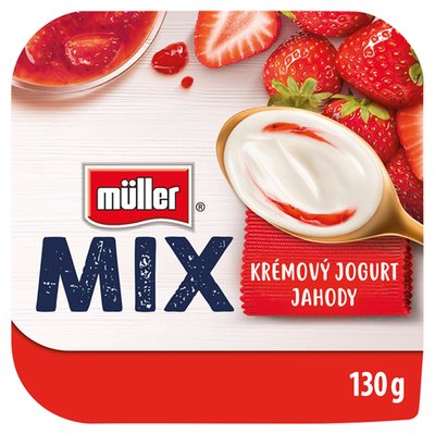 Obrázek Müller Mix Jogurt s jahodami 130g