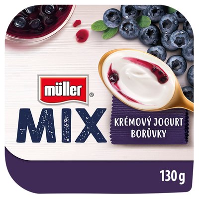 Obrázek Müller Mix Jogurt s borůvkami 130g