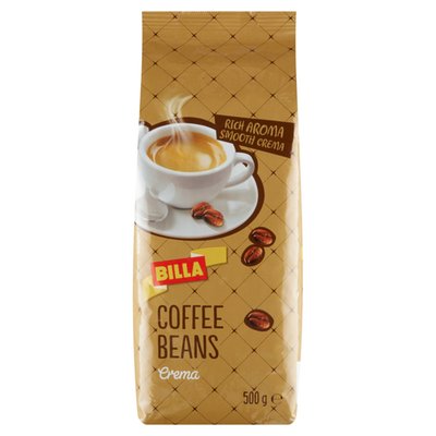 Obrázek BILLA KAVA CREMA ZRNO 500G