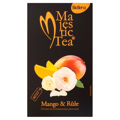 Obrázek Biogena Majestic Tea Mango & růže ovocný čaj aromatizovaný, porcovaný 20 x 2,5g