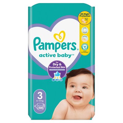 Obrázek Pampers Active Baby Size 3, 66Nappies,6kg-10kg