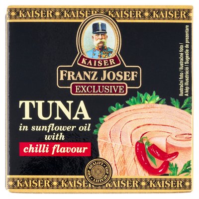 Obrázek Franz Josef Kaiser Exclusive Tuňák ve slunečnicovém oleji s příchutí chilli 80g