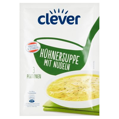Obrázek clever Polévka s nudlemi a s kuřecí příchutí 61g